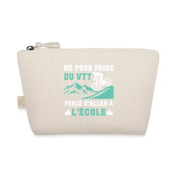 Né pour faire du VTT cadeau vélo tout-terrain - Trousse biologique - nature - Devant