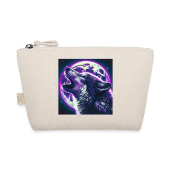 Wolf howls at the Full Moon - Organic Pouch - nature - Front
