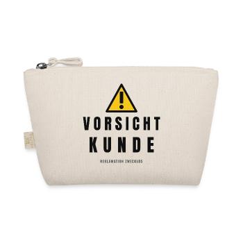 Vorsicht Kunde Warnhinweis - Bio-Täschchen - Natur - Vorne
