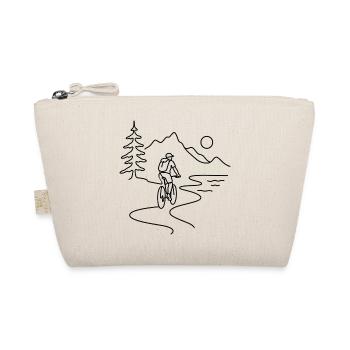 Cyclist in mountains  - Bio-Täschchen - Natur - Vorne