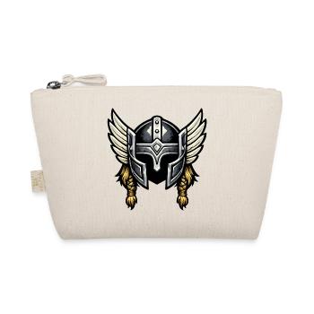 Valkyrie Helm mit Flügeln - Bio-Täschchen - Natur - Vorne