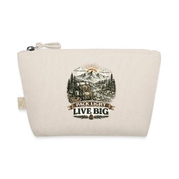 Pack Light Live Big | Hiking Design - Bio-Täschchen - Natur - Vorne