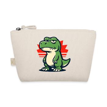 Chill Dinosaur Mood Grumpy - Organic Pouch - nature - Front