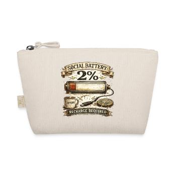 Social Battery 2% - Organic Pouch - nature - Front