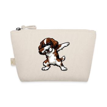 Dabbing English Springer Spaniel - Organic Pouch - nature - Front