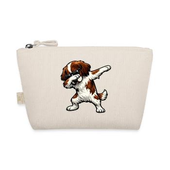 Dabbing French Spaniel - Organic Pouch - nature - Front