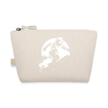 Snowboarder Drawing - Organic Pouch - nature - Front