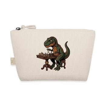 T-Rex plays chess - Organic Pouch - nature - Front