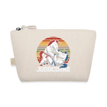 Judocorns Unicorn Judo Martial Arts Retro - Organic Pouch - nature - Front