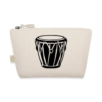 Bongo Trommel Geschenk Musiker - Bio-Täschchen - Natur - Vorne