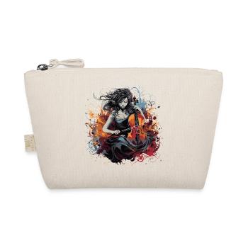 Cello player Cellist-musician - Organic Pouch - nature - Front