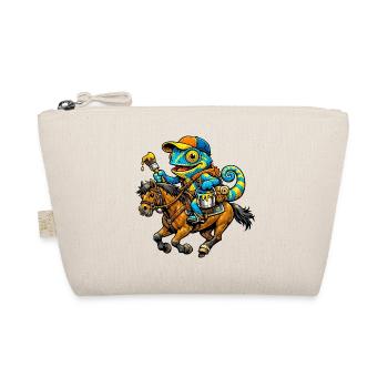 Chameleon with horse - Organic Pouch - nature - Front