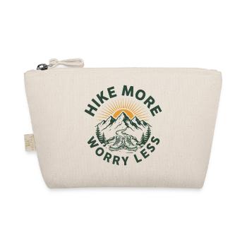 Hike More Worry Less Vintage - Organic Pouch - nature - Front