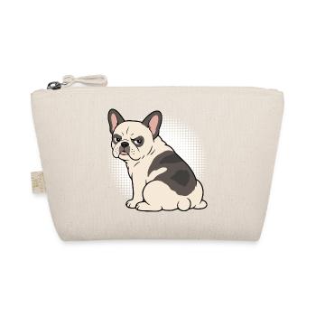 Französische Bulldogge Frenchie Frenchiehalter - Bio-Täschchen - Natur - Vorne
