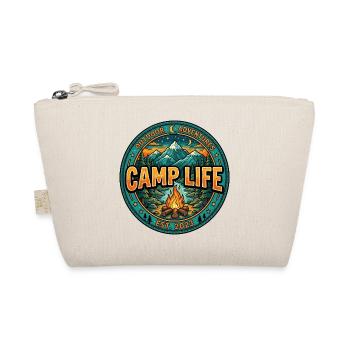 Camp Life – Camping & Outdoor Adventure Design - Organic Pouch - nature - Front