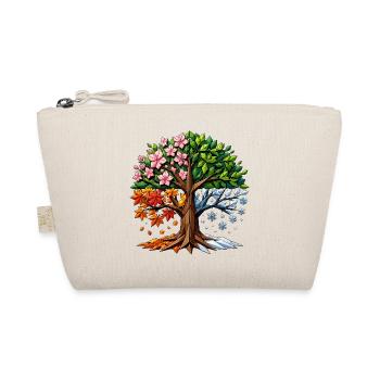 Four Seasons Tree Polygon - Organic Pouch - nature - Front