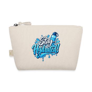Stay Hydrated! – Wasser & Trinkmotivation - Bio-Täschchen - Natur - Vorne