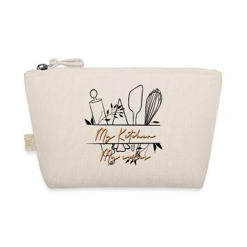My Kitchen My Rules Script Peach - Bio-Täschchen - Natur - Vorne