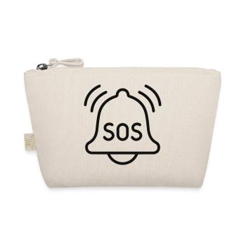SOS-Notfallalarm-Glocken-Symbol - Bio-Täschchen - Natur - Vorne