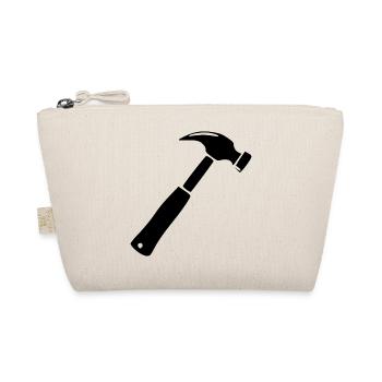 Hammer Handwerk Bauherr Richtfest Geschenk  - Bio-Täschchen - Natur - Vorne