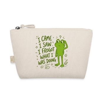 Frosch - I came I saw I frogot what i was doing - Bio-Täschchen - Natur - Vorne