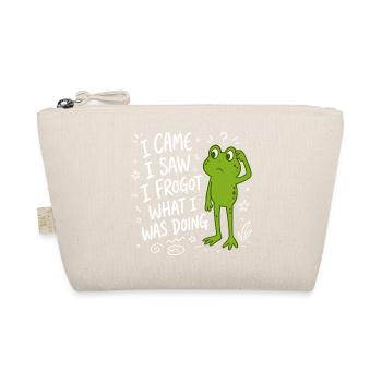 Frosch - I came I saw I frogot what i was doing - Bio-Täschchen - Natur - Vorne
