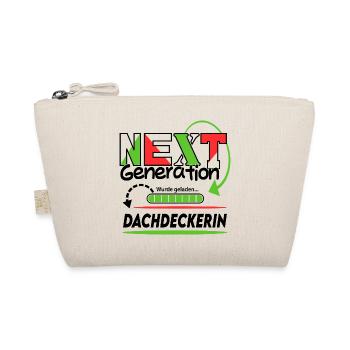 Dachdeckerin Next Generation Beruf Arbeit Frau Job - Bio-Täschchen - Natur - Vorne