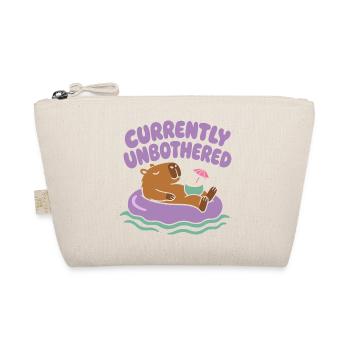 Currently Unbothered – Entspanntes Capybara - Bio-Täschchen - Natur - Vorne