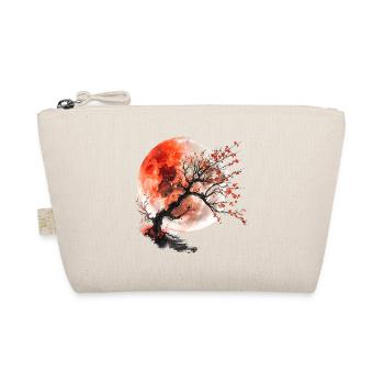 Roter Mond und Kirschbaum - Bio-Täschchen - Natur - Vorne