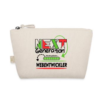 Webentwickler Next Generation Beruf Arbeit Mann  - Bio-Täschchen - Natur - Vorne