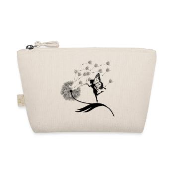 Schmetterlingdesign Pusteblumen Wiese Herzen Feen - Bio-Täschchen - Natur - Vorne