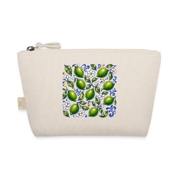 Limetten Muster Mediterran Sommer Frische Früchte - Bio-Täschchen - Natur - Vorne