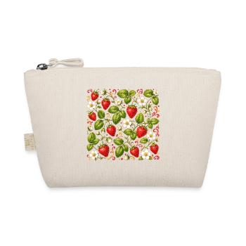 Erdbeeren Muster Beeren Sommer Botanisch Früchte - Bio-Täschchen - Natur - Vorne