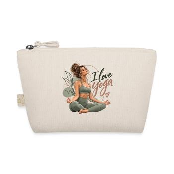 Ich liebe Yoga – Yoga Girl - Bio-Täschchen - Natur - Vorne