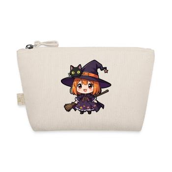 Halloween-Hexe - Bio-Täschchen - Natur - Vorne