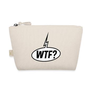 WTF Sprechblase (Fragezeichen / POS 2C) - Bio-Täschchen - Natur - Vorne