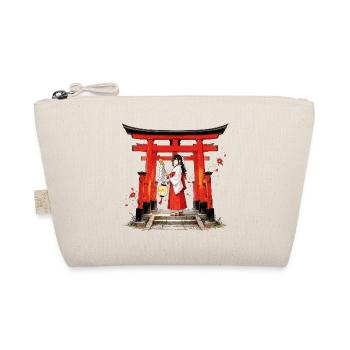 Miko Shrine Maiden – Japanische Priesterin - Bio-Täschchen - Natur - Vorne