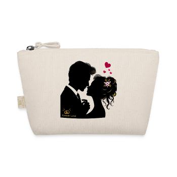 Hochzeit Brautpaar - Bio-Täschchen - Natur - Vorne