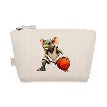 Ratte Basketball - Bio-Täschchen - Natur - Vorne