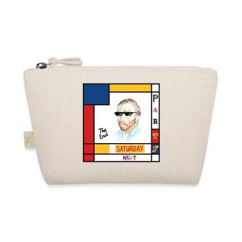 Retro-Mondrian-Porträt Samstag - Bio-Täschchen - Natur - Vorne