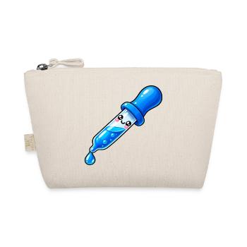 Kawaii Blauer Tropfendropper - Bio-Täschchen - Natur - Vorne