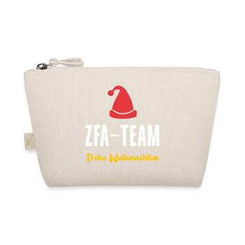 ZFA Team Weihnachtsfeier Frohe Weihnachten - Bio-Täschchen - Natur - Vorne