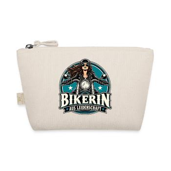 Bikerin Aus Leidenschaft - Bio-Täschchen - Natur - Vorne