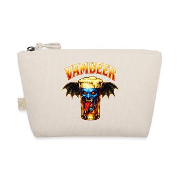 Vambeer – Lustiges Halloween Bier Geschenk Männer - Bio-Täschchen - Natur - Vorne