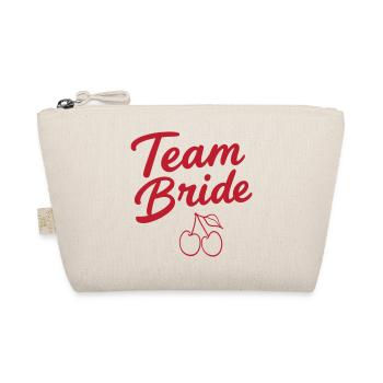 Team Bride Kirsche  - Bio-Täschchen - Natur - Vorne