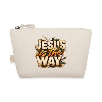 Jesus Is The Way Jesus ist der Weg Christ Design - Bio-Täschchen - Natur - Vorne