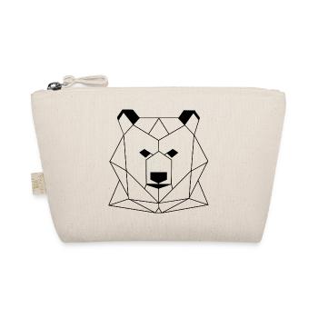 Bär Geometrie - Bio-Täschchen - Natur - Vorne