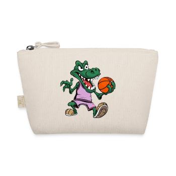 Alligator Basketball Krokodil - Bio-Täschchen - Natur - Vorne