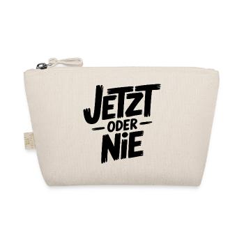 Jetzt oder nie Sprüche Mann Frau Lustig Niemals - Bio-Täschchen - Natur - Vorne