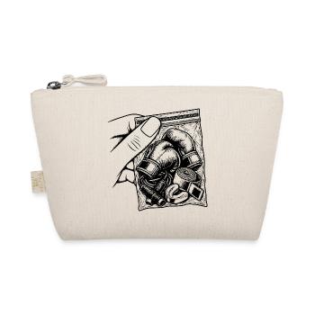 Suchtbox – Taschenhandschuhe, Bänder und Seilring - Bio-Täschchen - Natur - Vorne